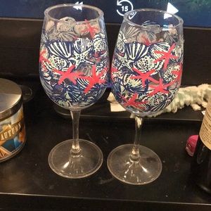 Lilly Pulitzer Wine Glasses